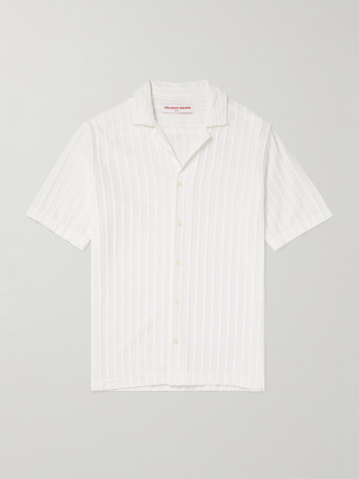 Orlebar Brown Maitan Camp-Collar Chenille-Jacquard hirt - Men