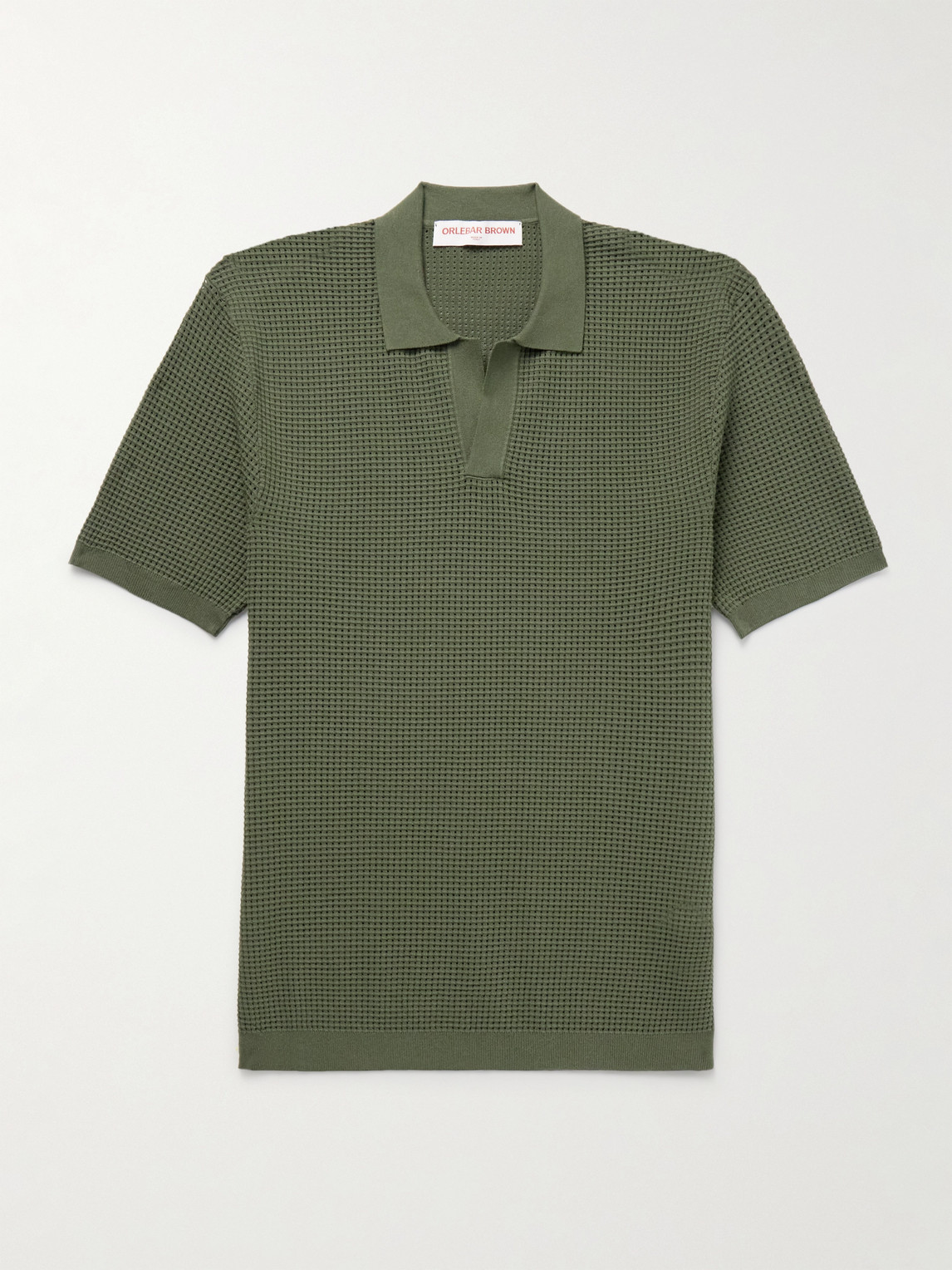 Orlebar Brown Roddy Waffle-Knit Polo hirt - Men