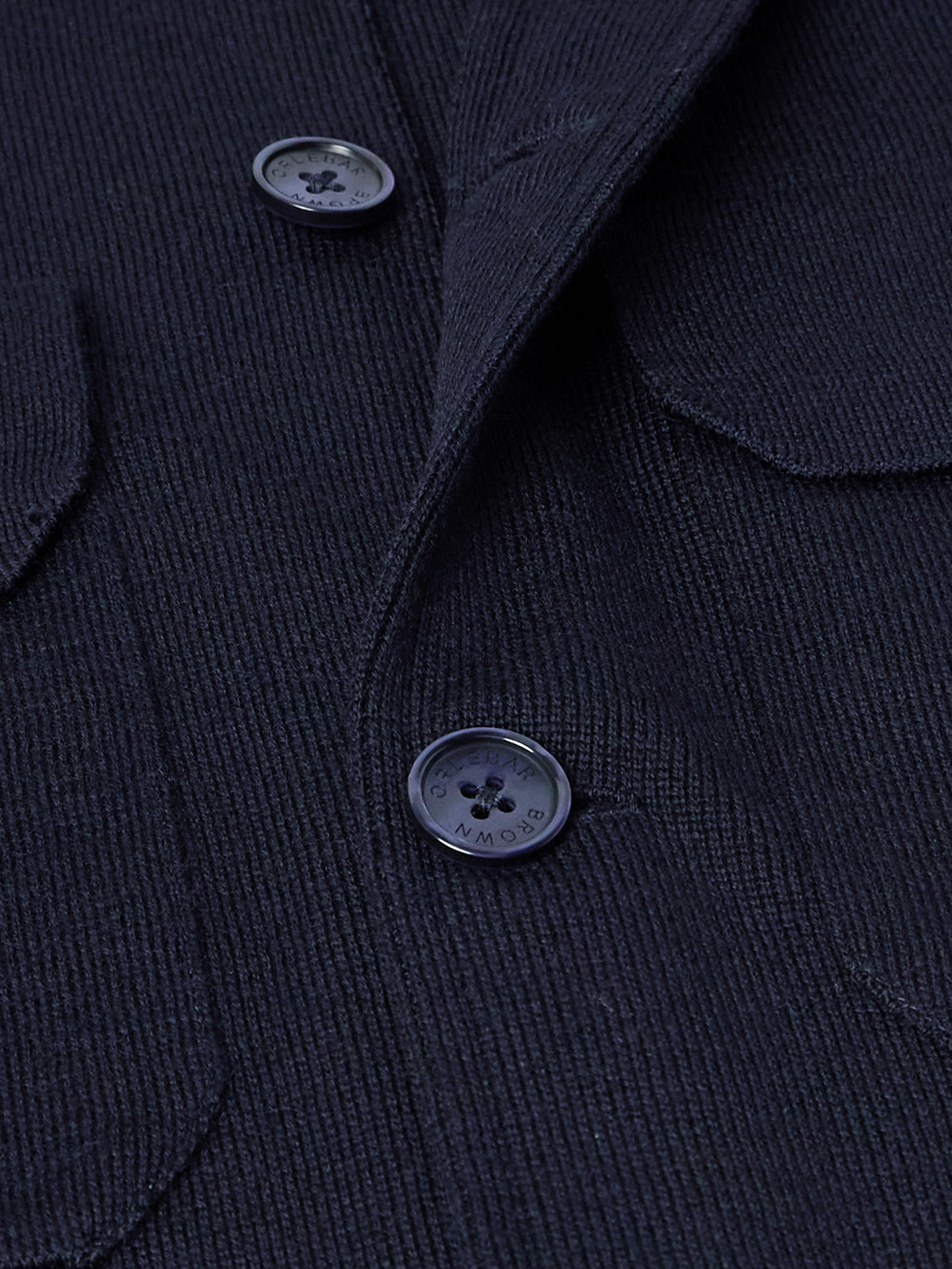 Orlebar Brown Brigg Merino Wool Shirt Jacket In Blue