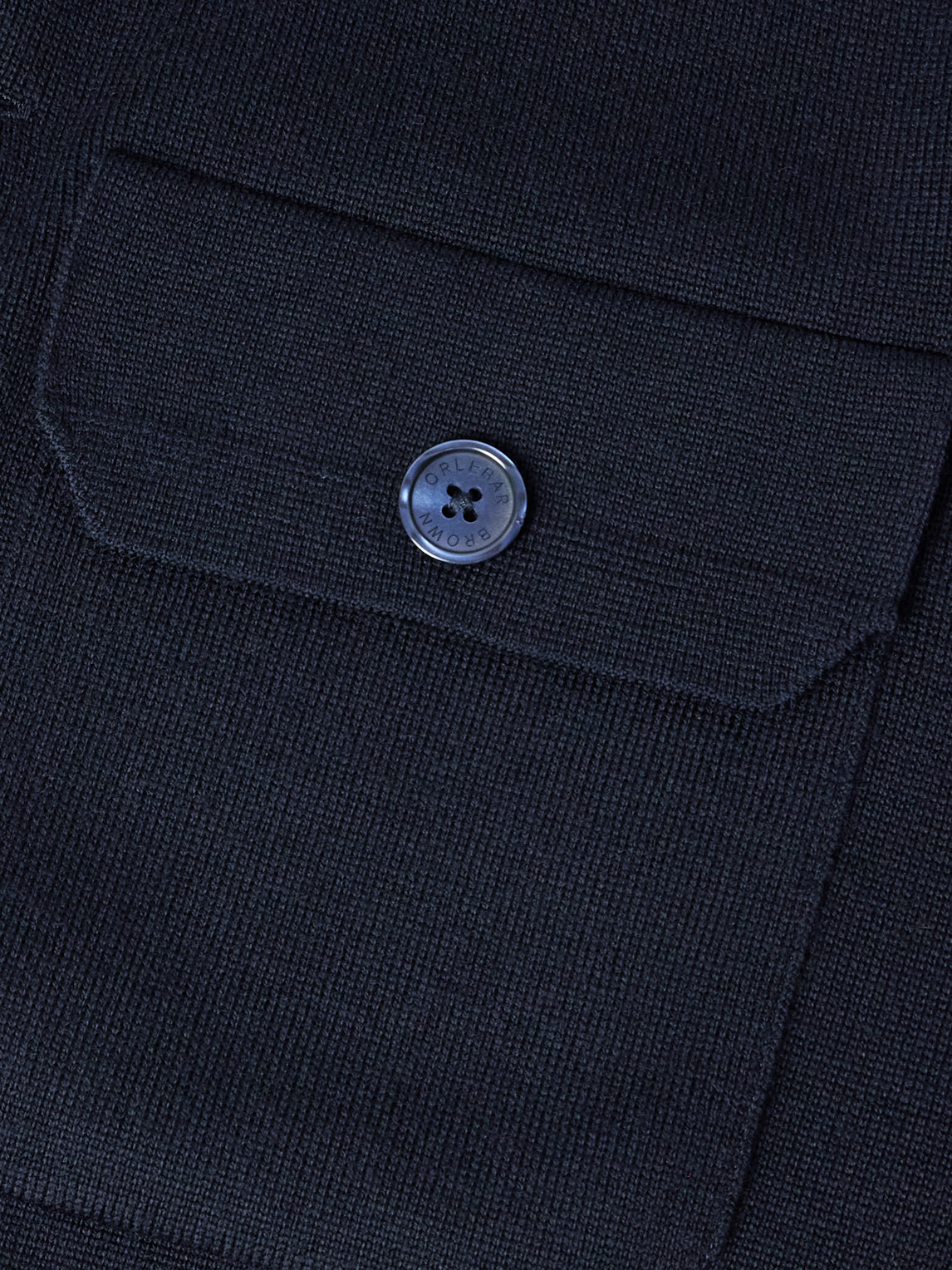 Orlebar Brown Brigg Merino Wool Shirt Jacket In Blue
