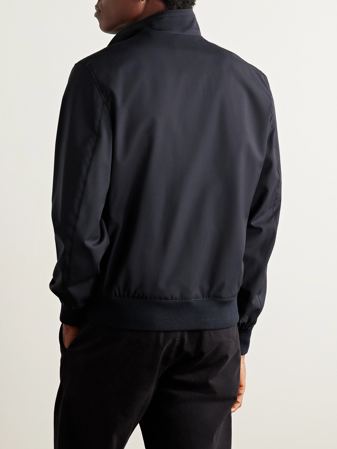 Orlebar Brown Alvaro Merino Wool Jacket In Blue