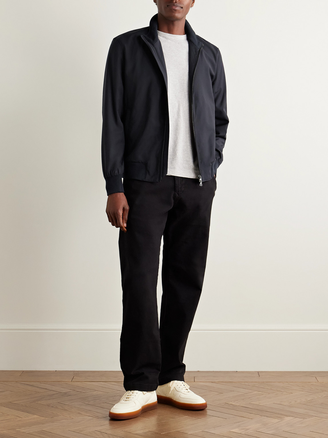 Orlebar Brown Alvaro Merino Wool Jacket In Blue