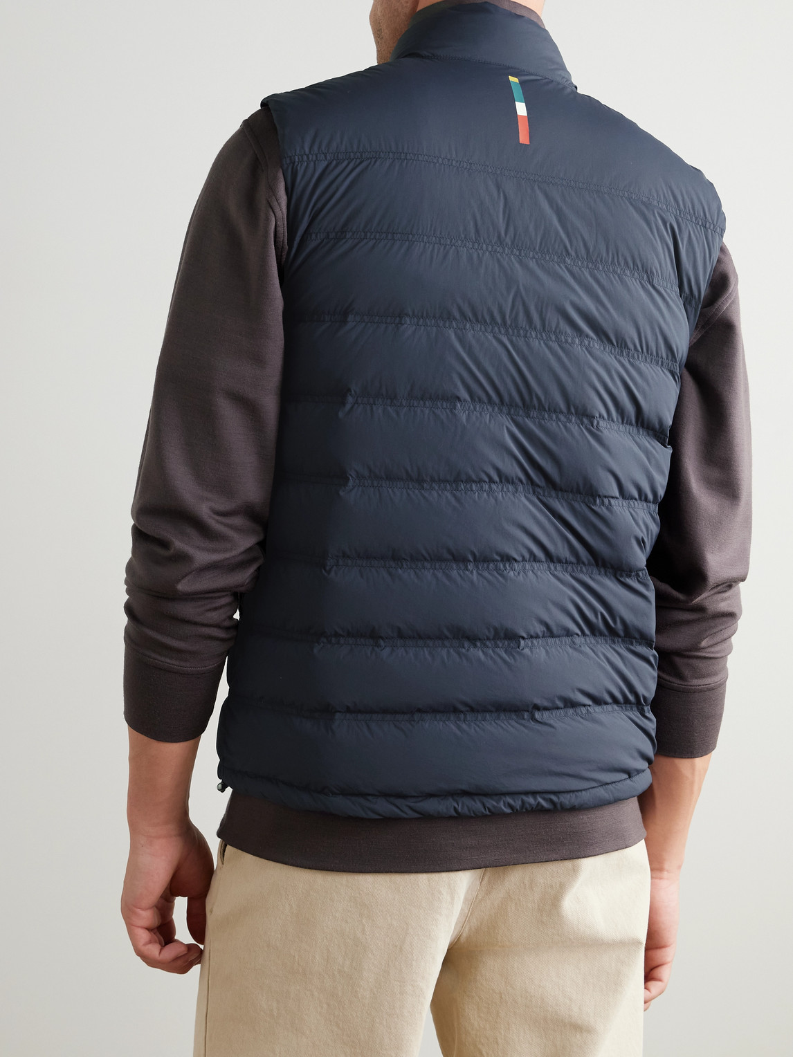 Orlebar Brown Hopper Slim-fit Quilted Stretch-shell Down Gilet In Blue