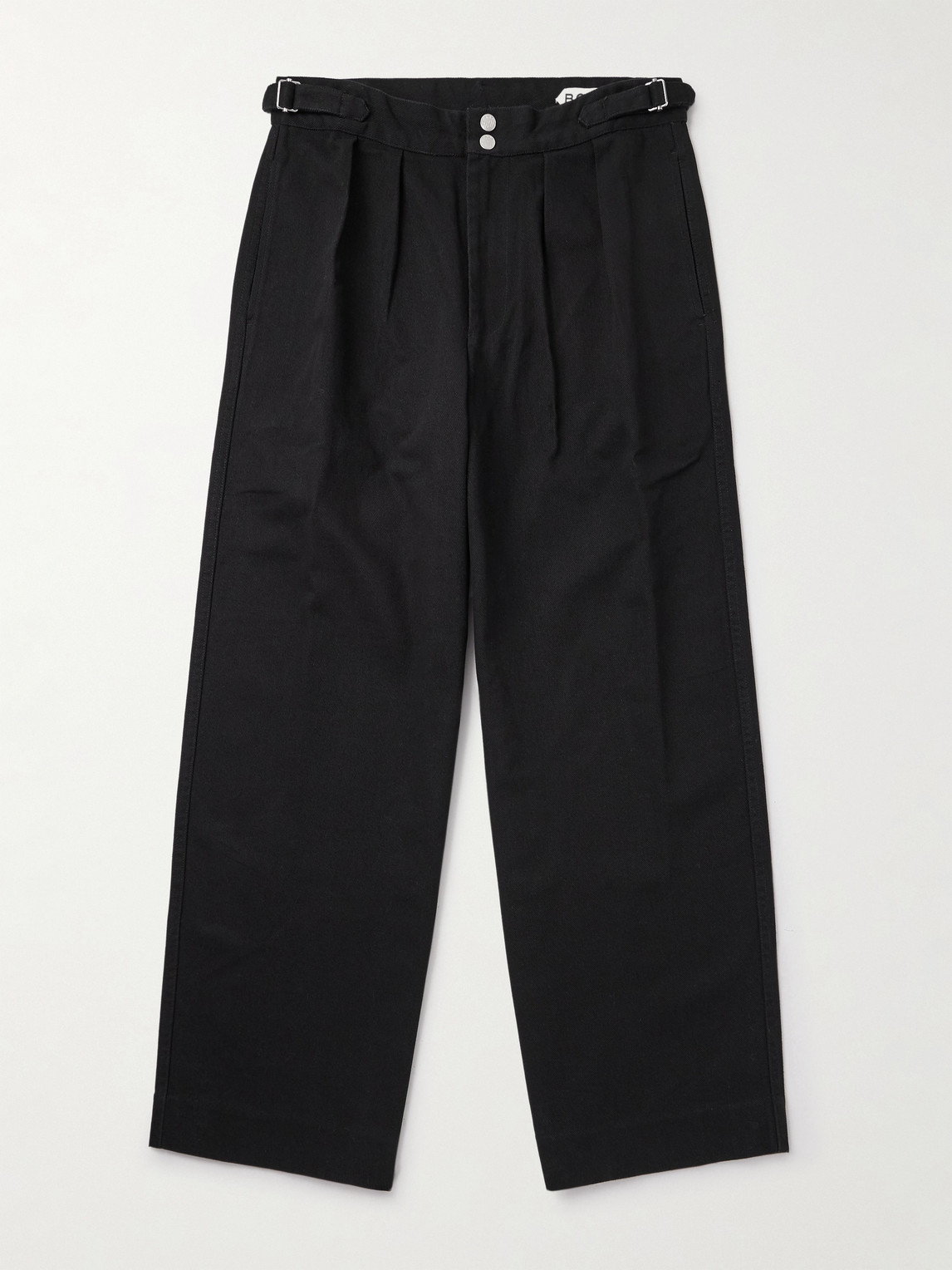 BODE Wide-Leg Cotton-Twill Trousers - Men