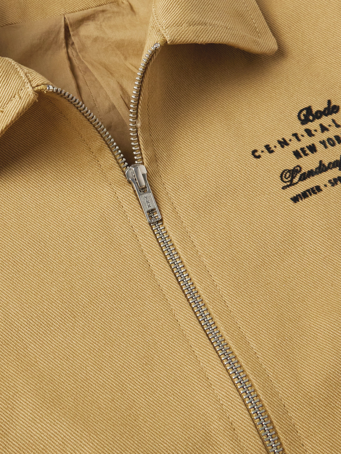 Bode Central Park Printed Cotton-twill Jacket In Brown