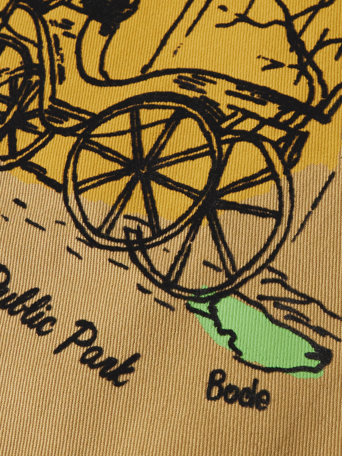 Bode Central Park Printed Cotton-twill Jacket In Brown