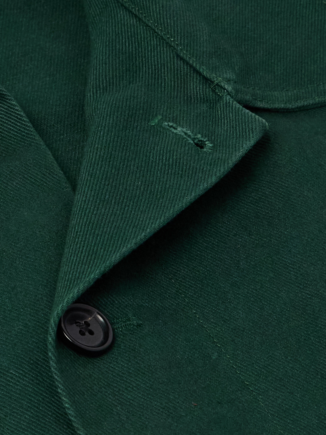 Bode Knolly Brook Logo-appliquéd Cotton-twill Jacket In Green