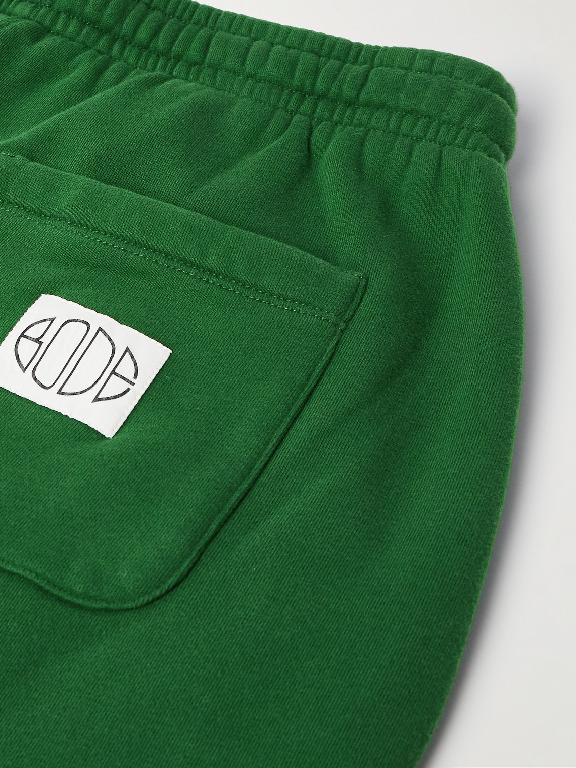 Bode Tapered Cotton-jersey Sweatpants In Green