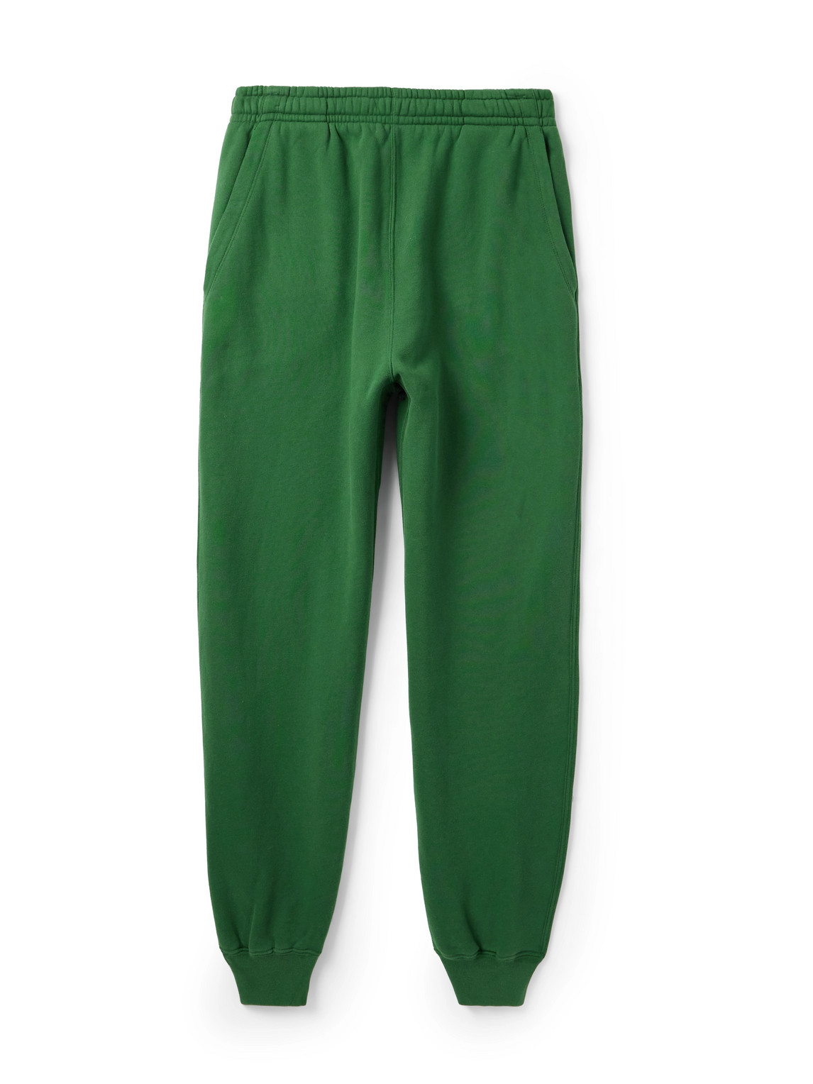 Bode Tapered Cotton-jersey Sweatpants In Green