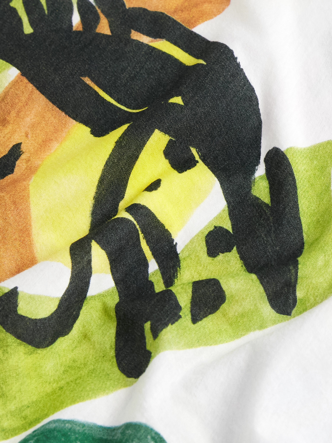 Bode Collage Printed Cotton-jersey T-shirt In White