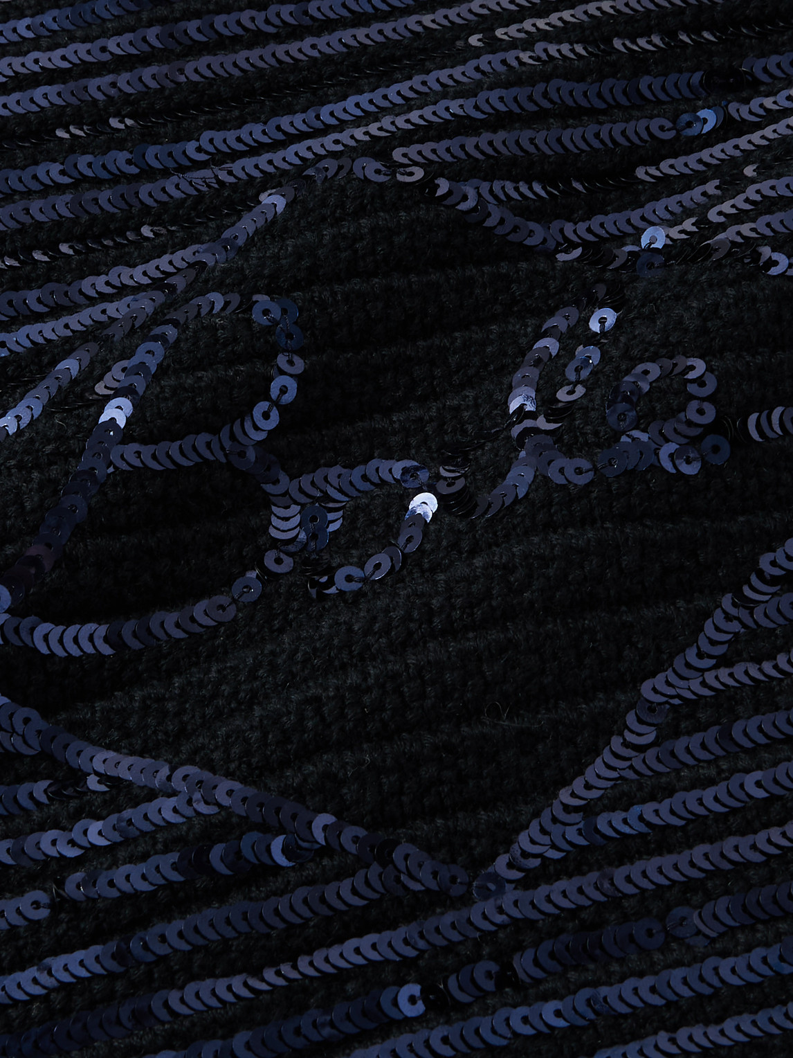 Bode Spotlight Sequin-embellished Wool Tote In Black