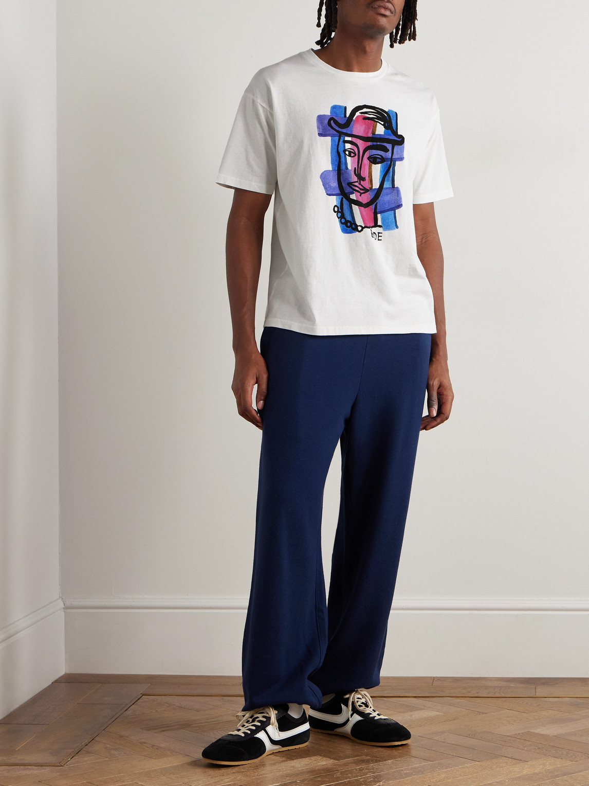 Bode Chapeau Printed Cotton-jersey T-shirt In White