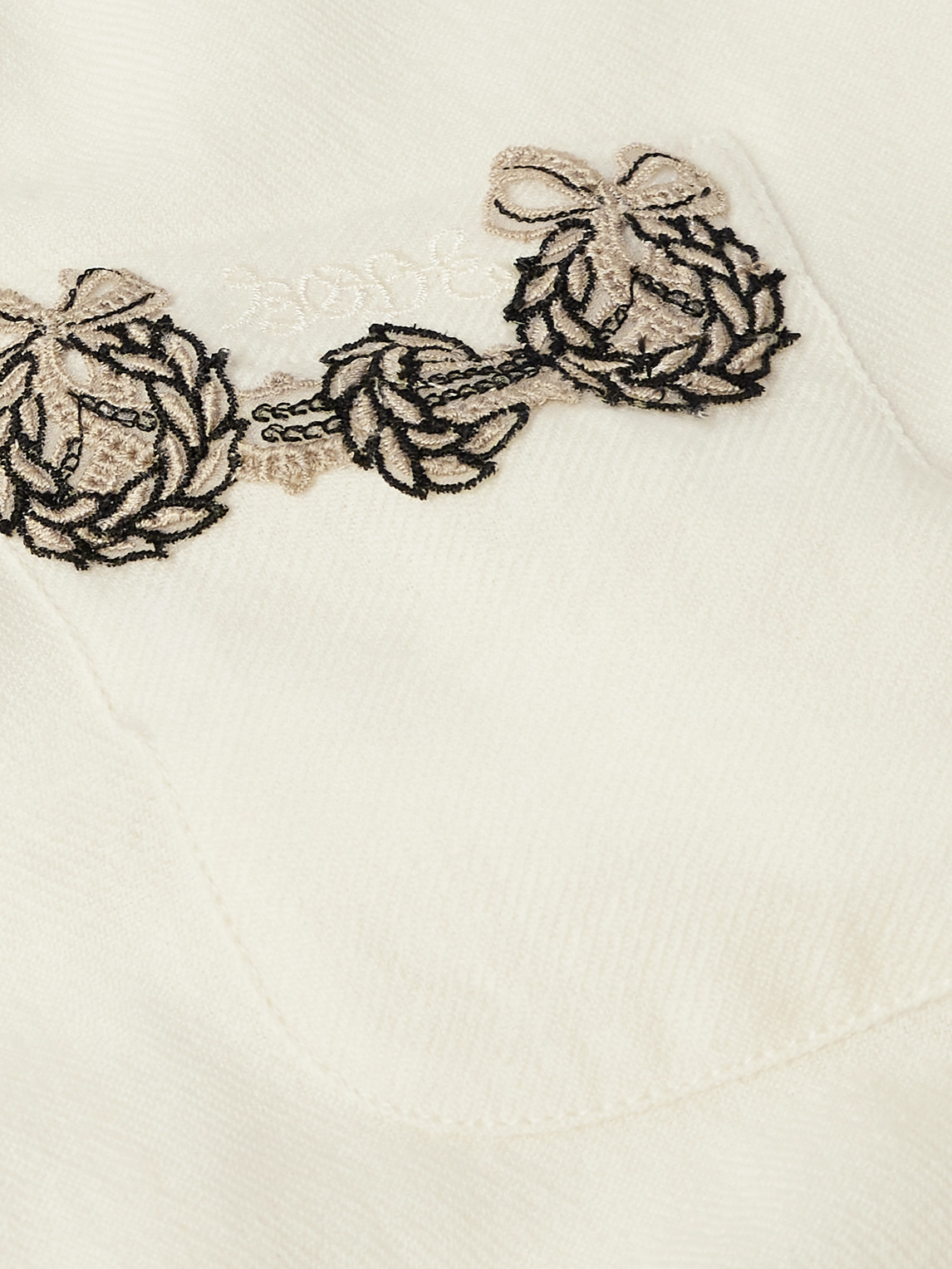 Bode Mens Cream Laurelist Overshirt In Neutral