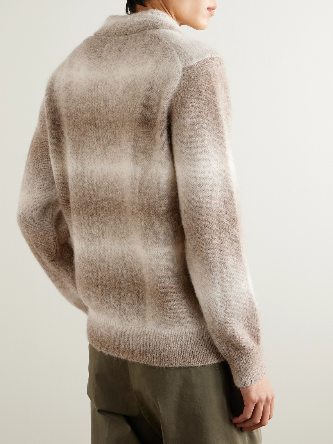 Nn07 Alfie 6656 Alpaca-blend Polo Sweater In Neutral