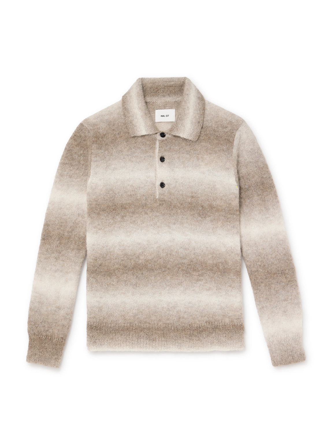 Nn07 Alfie 6656 Alpaca-blend Polo Sweater In Neutral