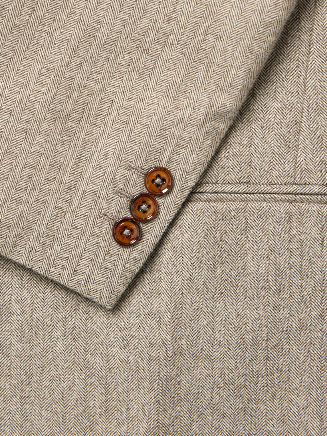 Nn07 Timo 10001 Herringbone Wool And Organic Cotton-blend Blazer In Neutral