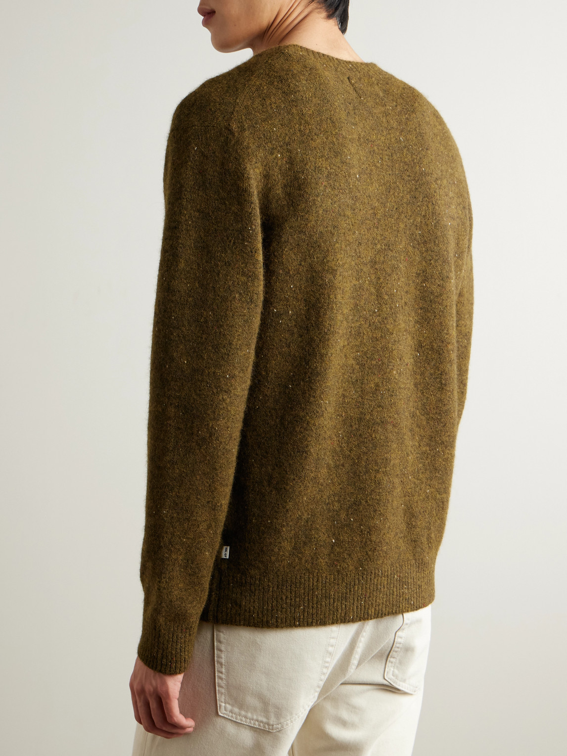 Nn07 Lee 60011 Knitted Sweater In Brown