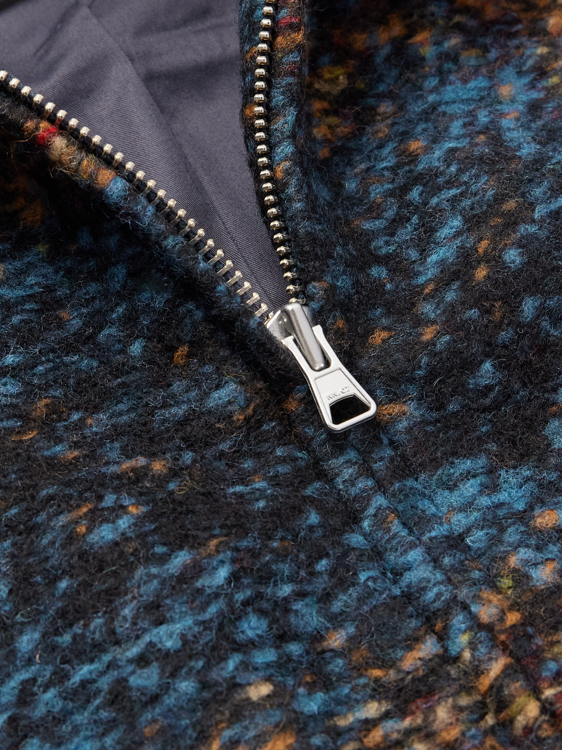 Nn07 Collared Jacket With Textured Fabric And Pockets In Multi