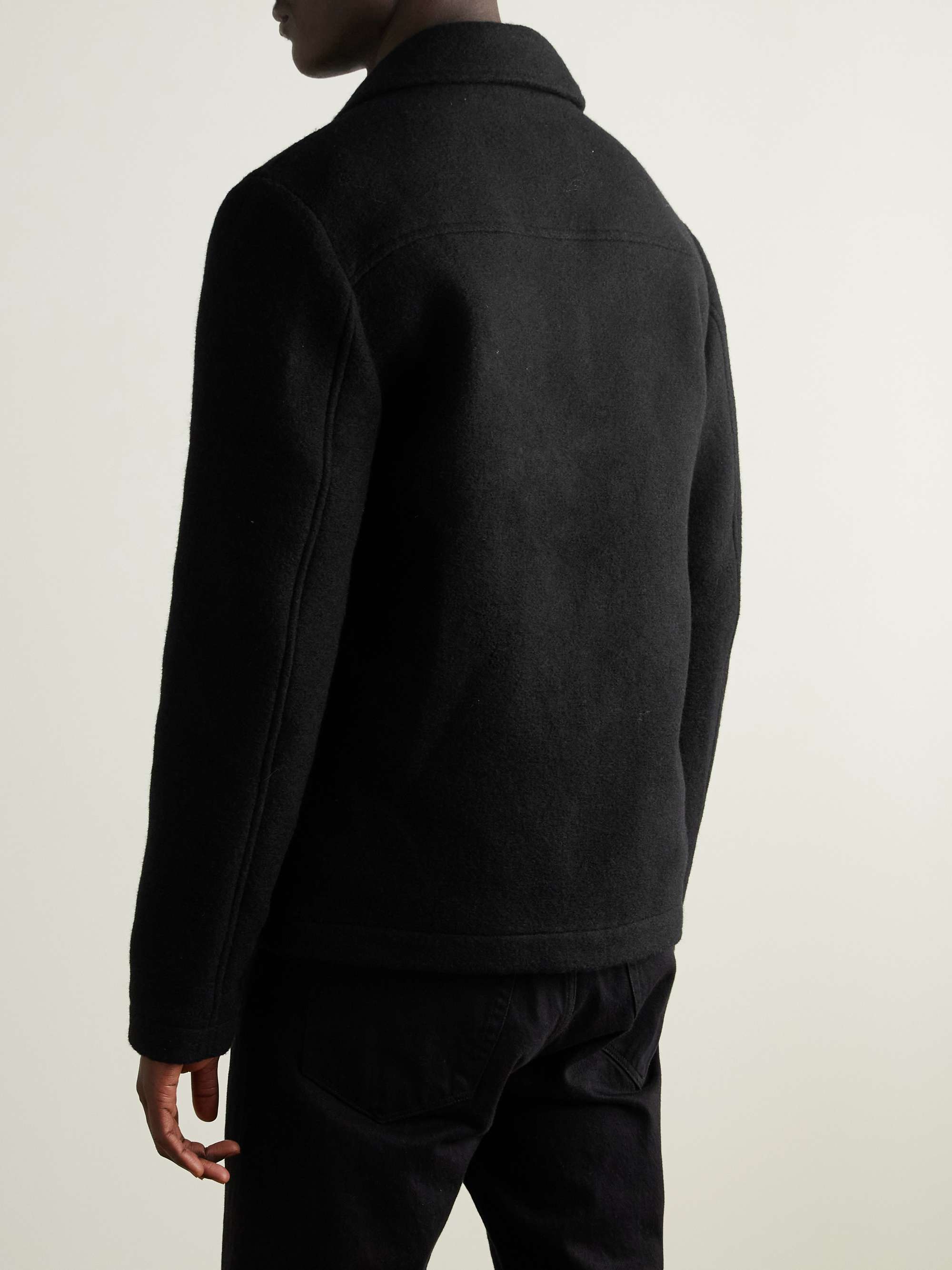 NN07 Gael Checked Brushed Wool-Blend Jacket
