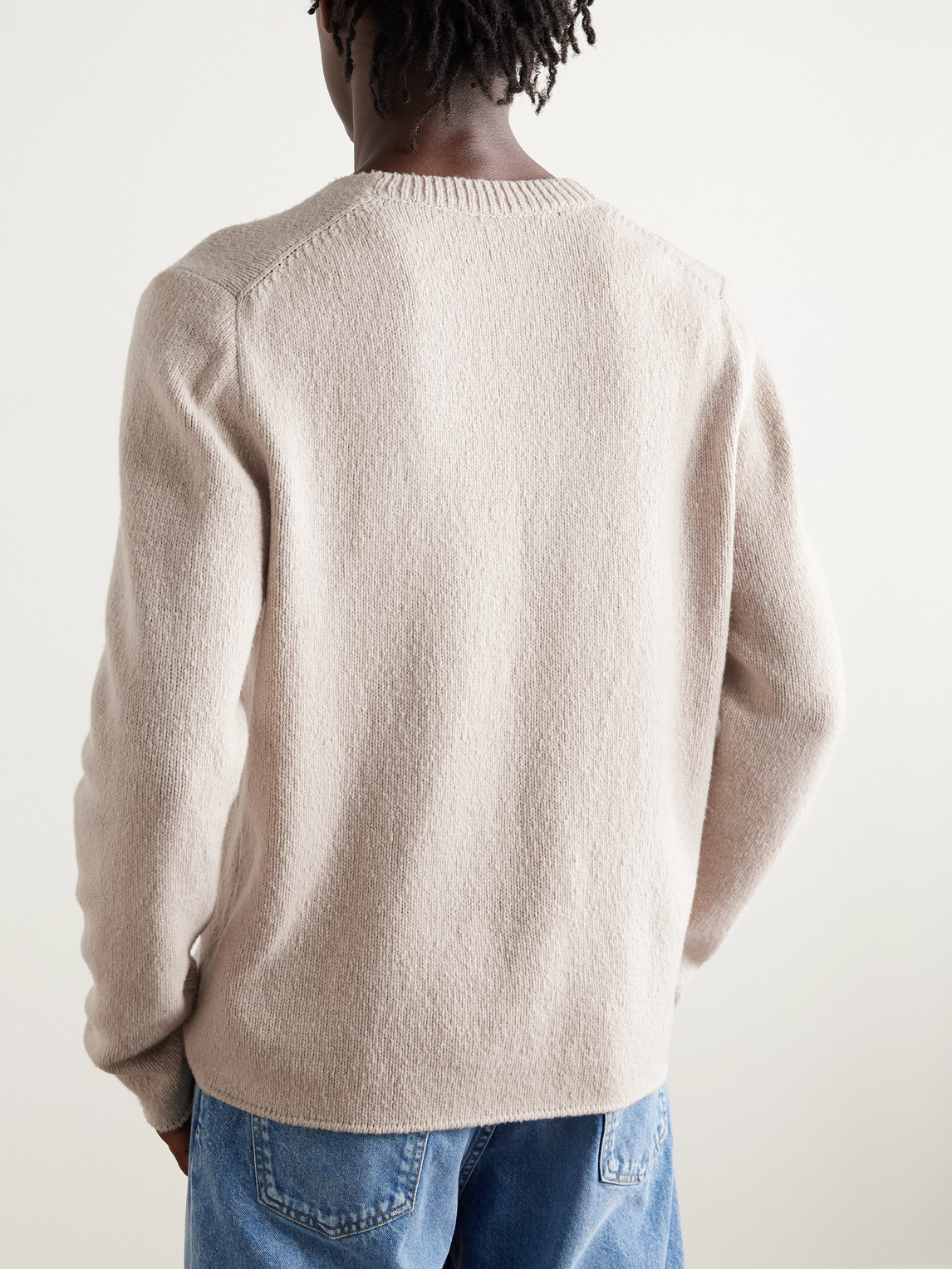 The Row Nikola Wool Sweater In Neutral