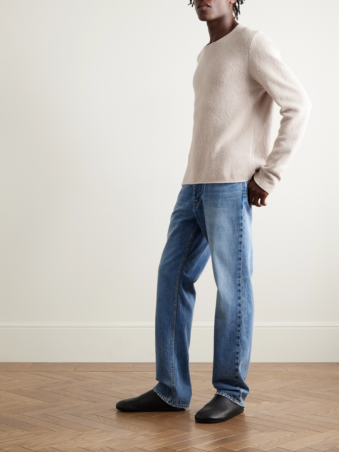 The Row Nikola Wool Sweater In Neutral