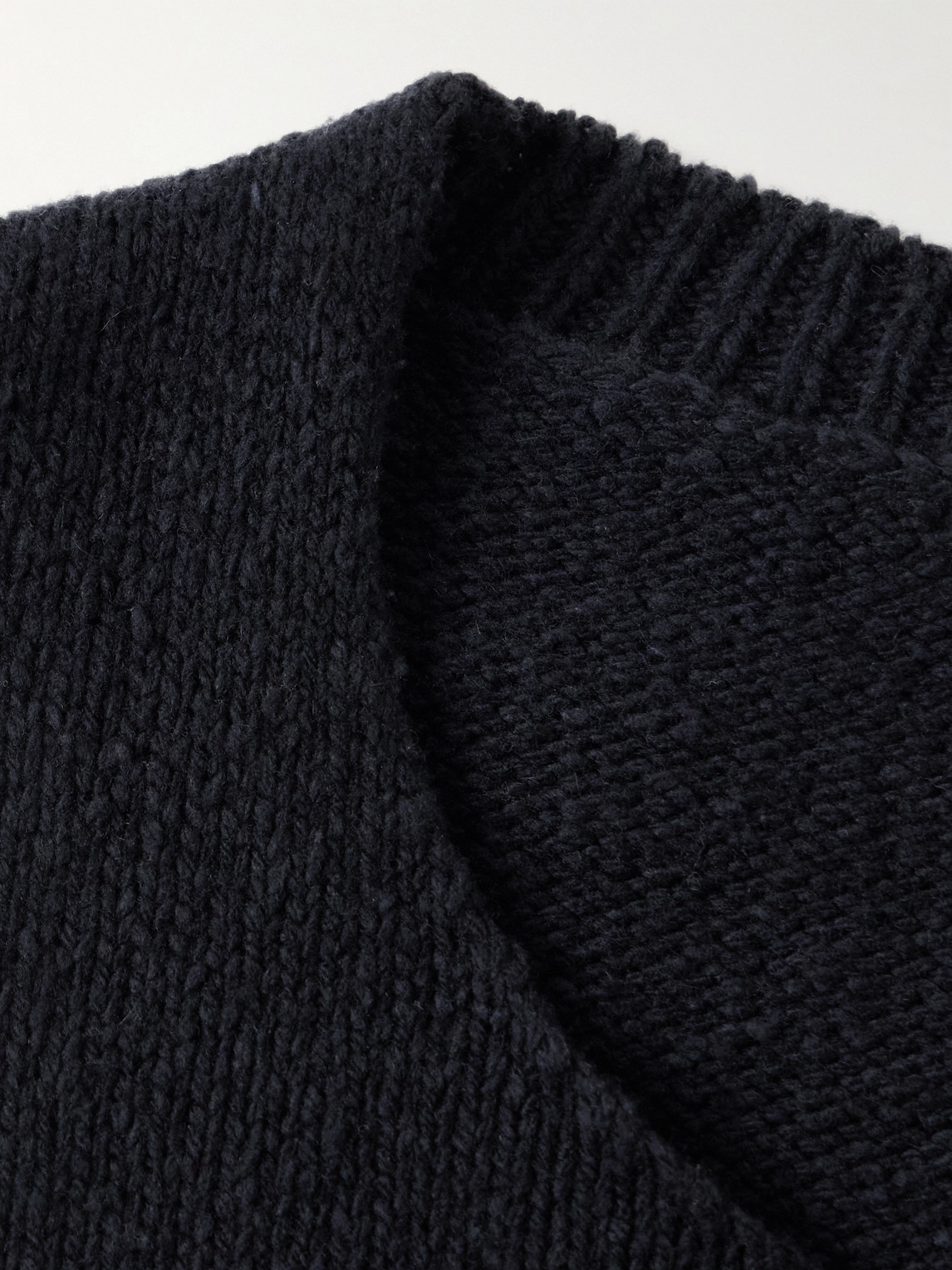 The Row Nikola Wool Sweater In Black