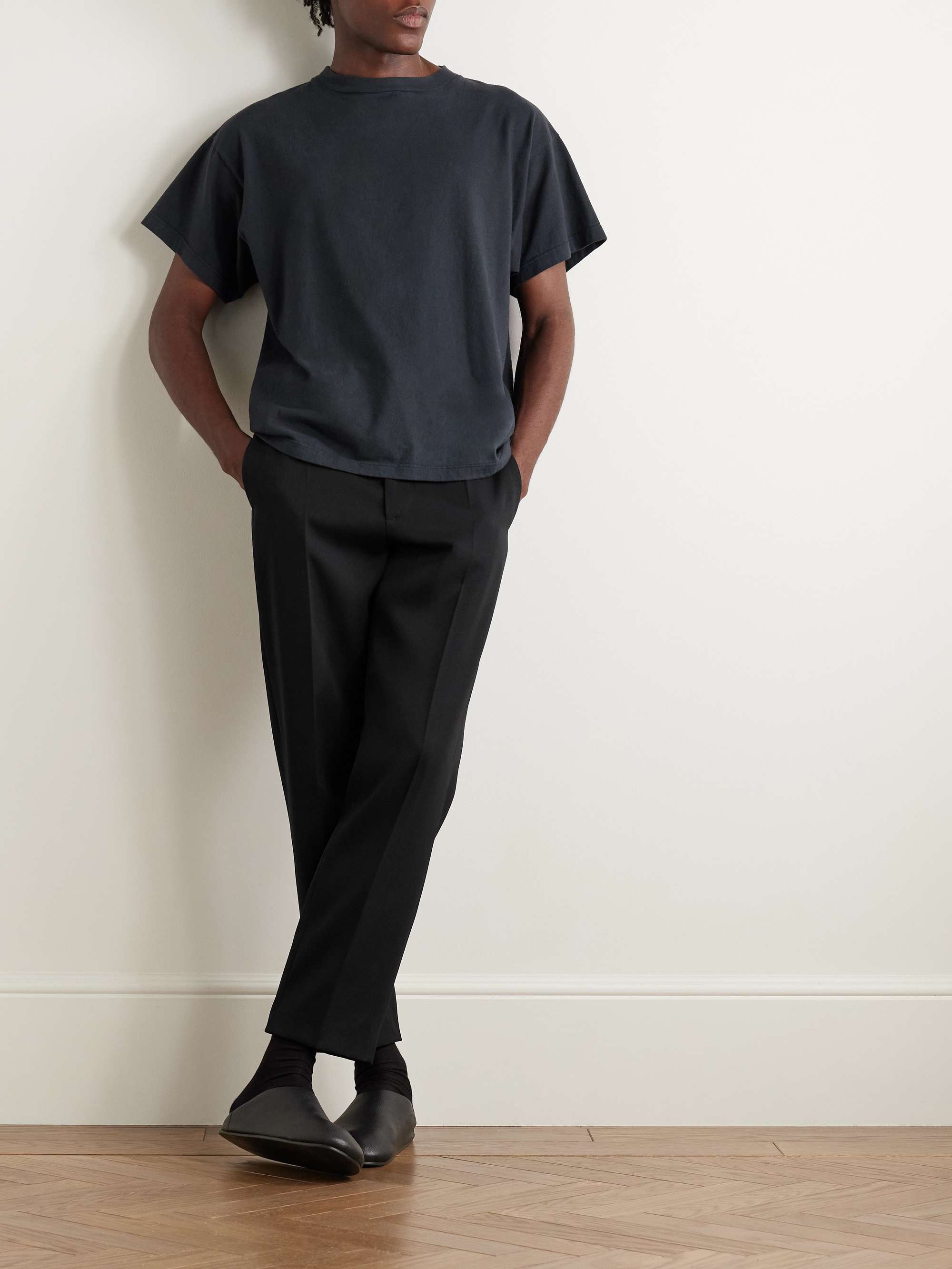 The row Dustin Tシャツ　S ブラック The Row Dustin Top in Black | FWRD