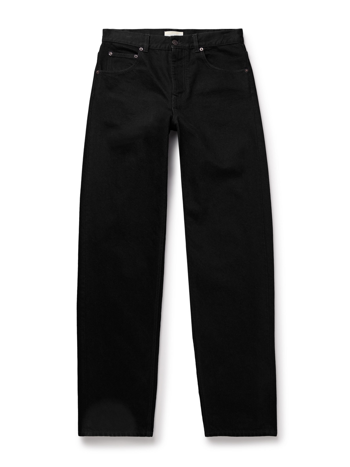 The Row Vasil Straight-leg Jeans In Black