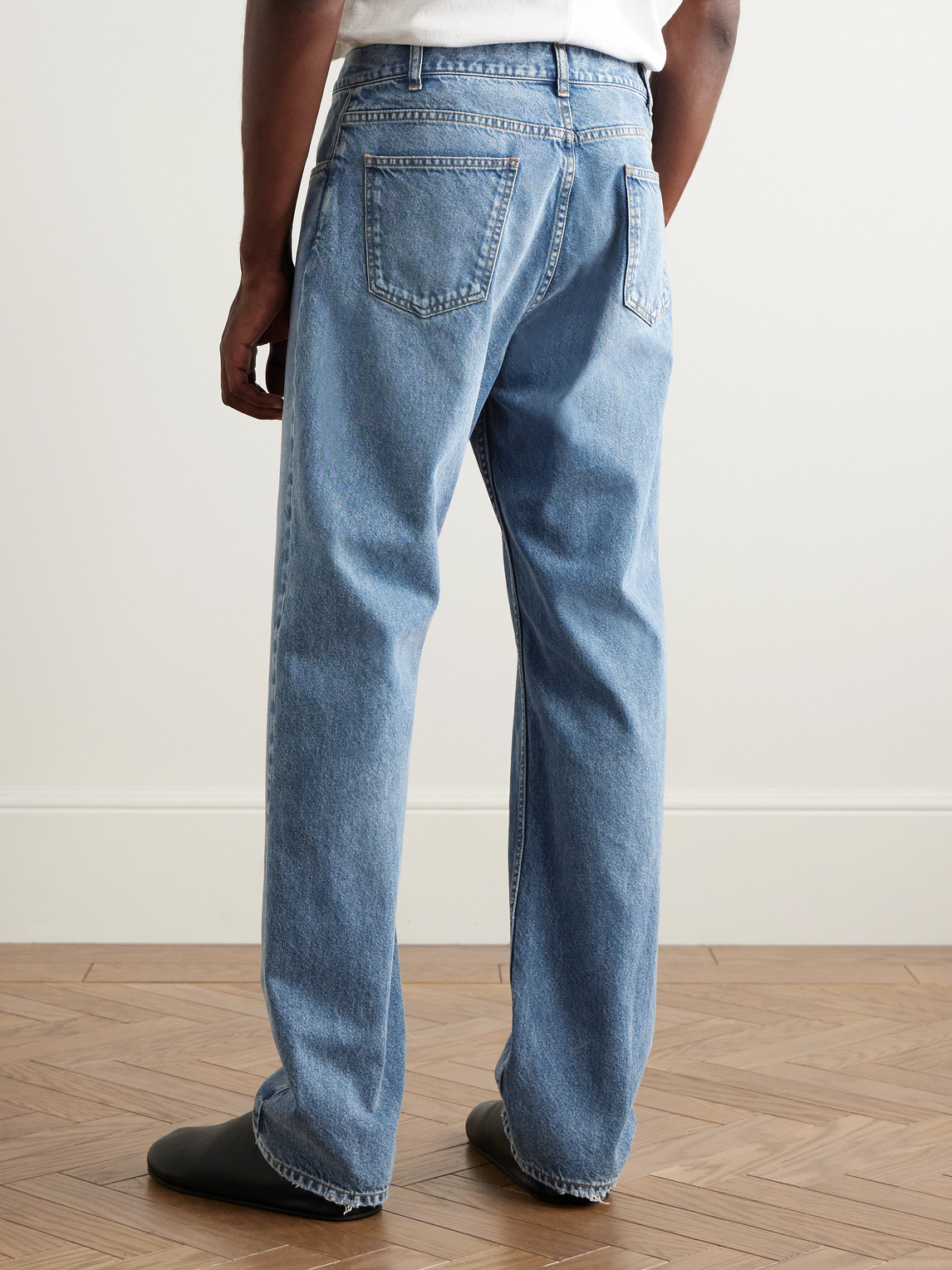 The Row Fred Straight-leg Jeans In Blue