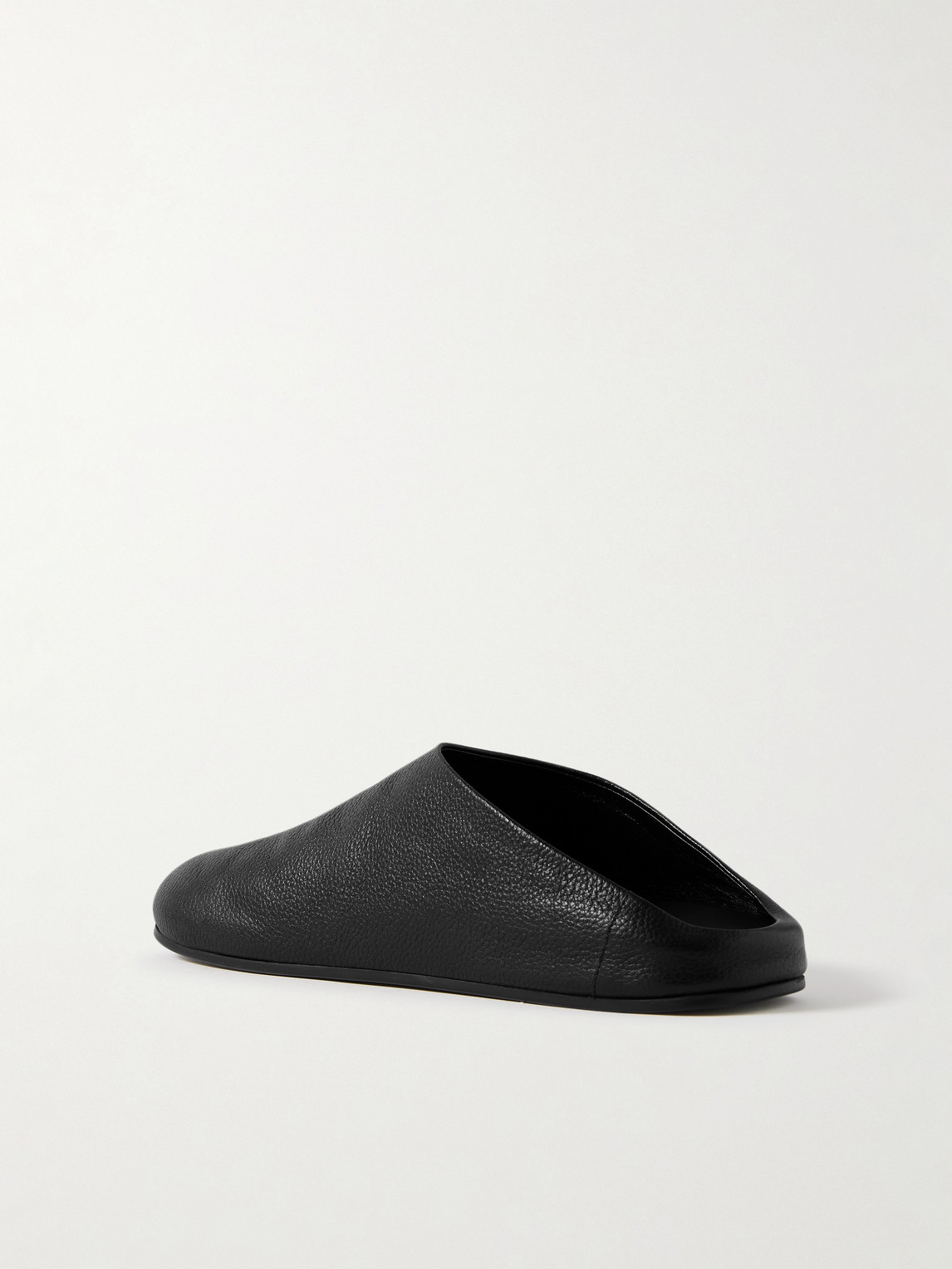 The Row Hudson Full-grain Leather Clogs In Black