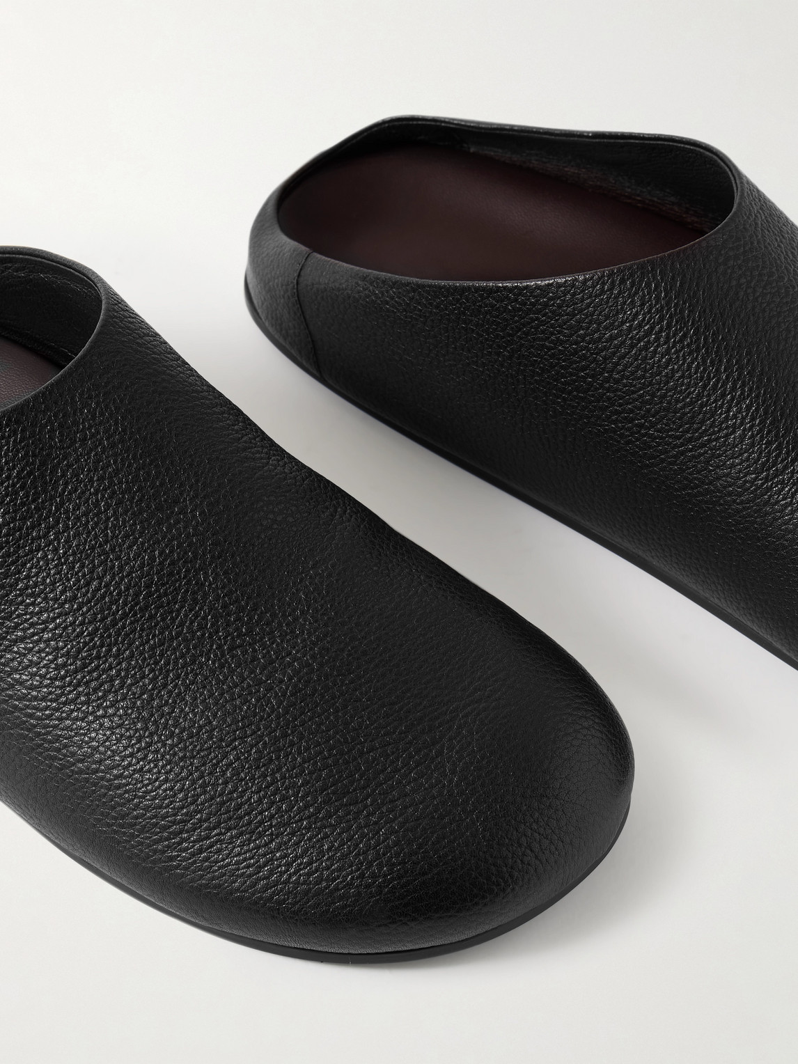 The Row Hudson Full-grain Leather Clogs In Black