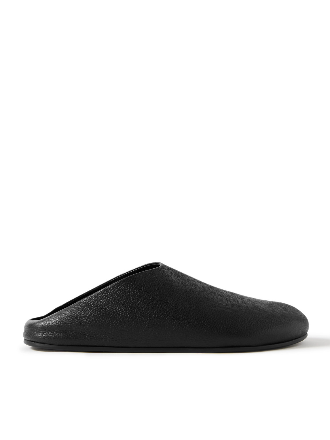 The Row Hudson Full-grain Leather Clogs In Black