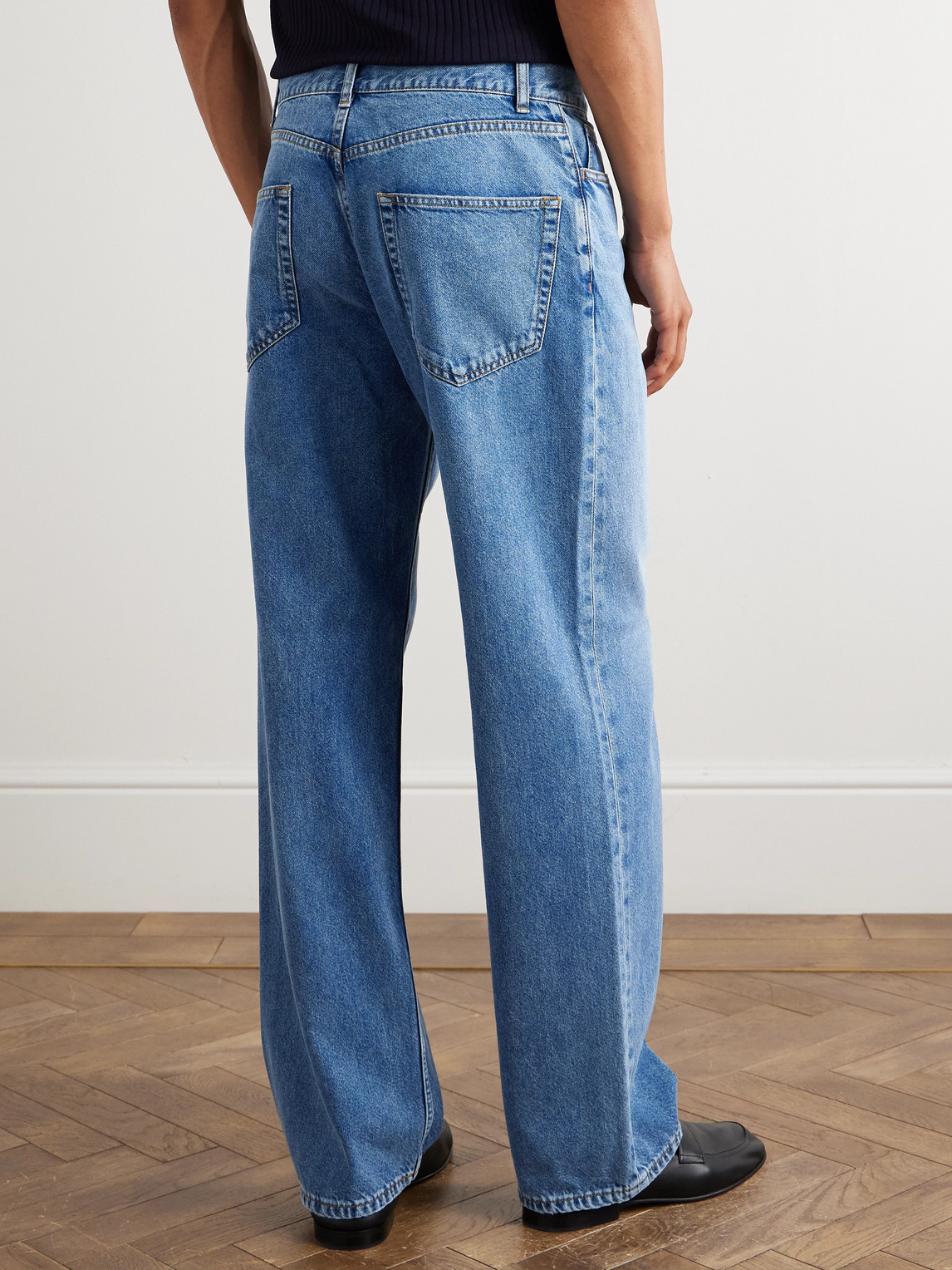 The Row Ross Straight-leg Jeans In Blue