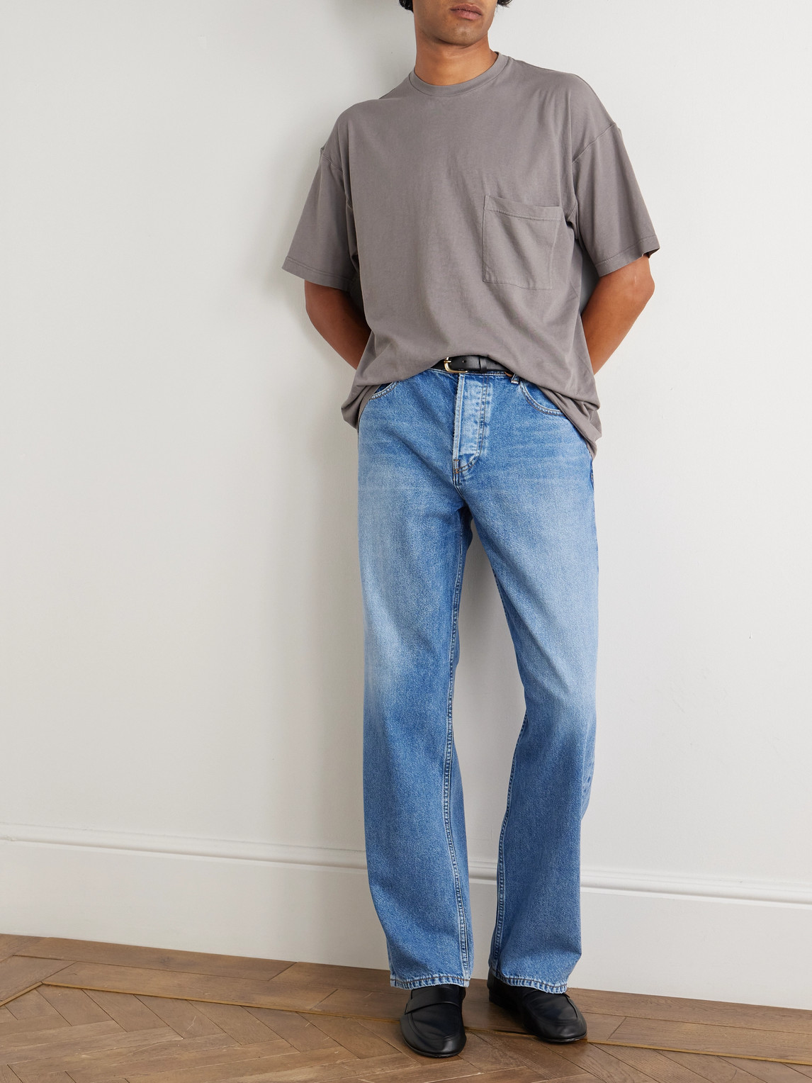 The Row Ross Straight-leg Jeans In Blue