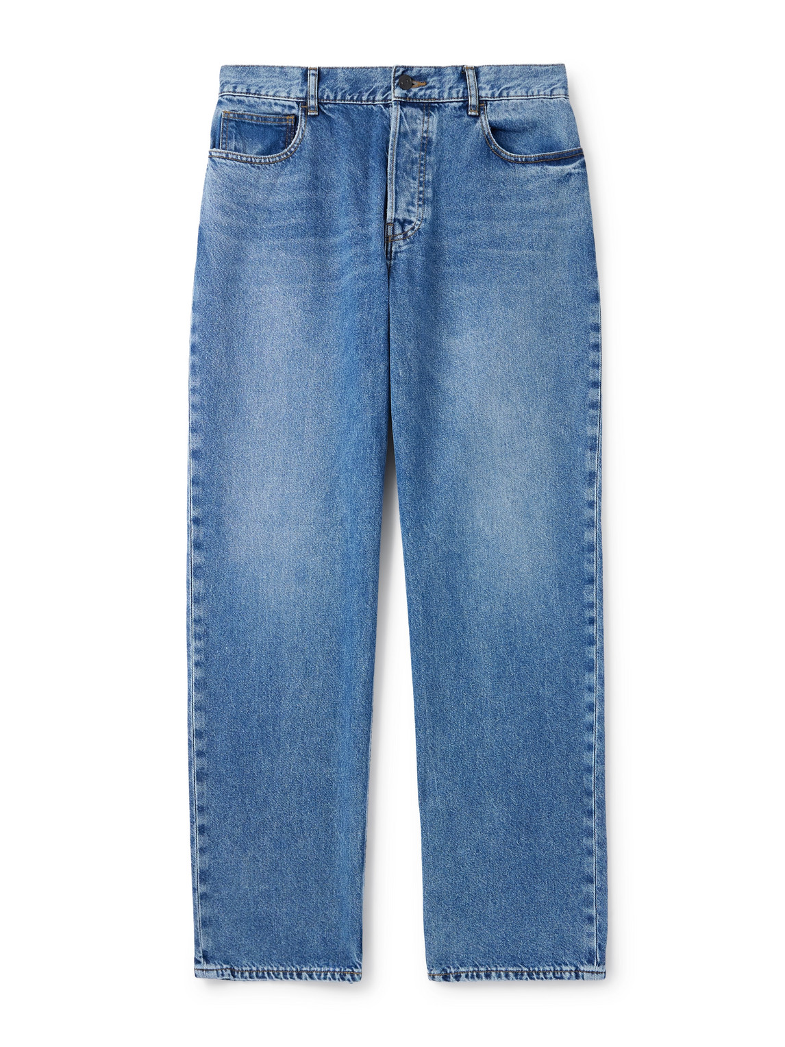The Row Ross Straight-leg Jeans In Blue