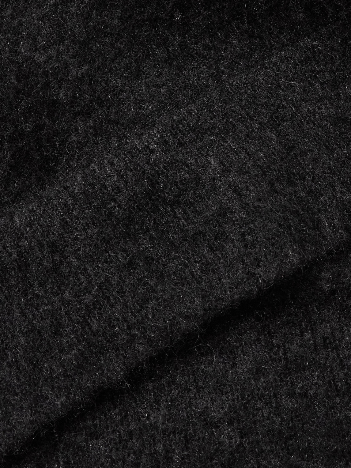 The Row Danube Brushed Cashmere And Silk-blend Cardigan In Gray