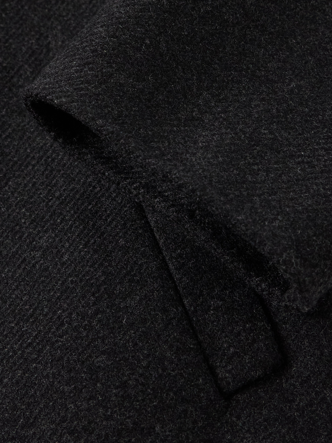 The Row Dantes Brushed Virgin Wool And Cashmere-blend Twill Jacket In Black