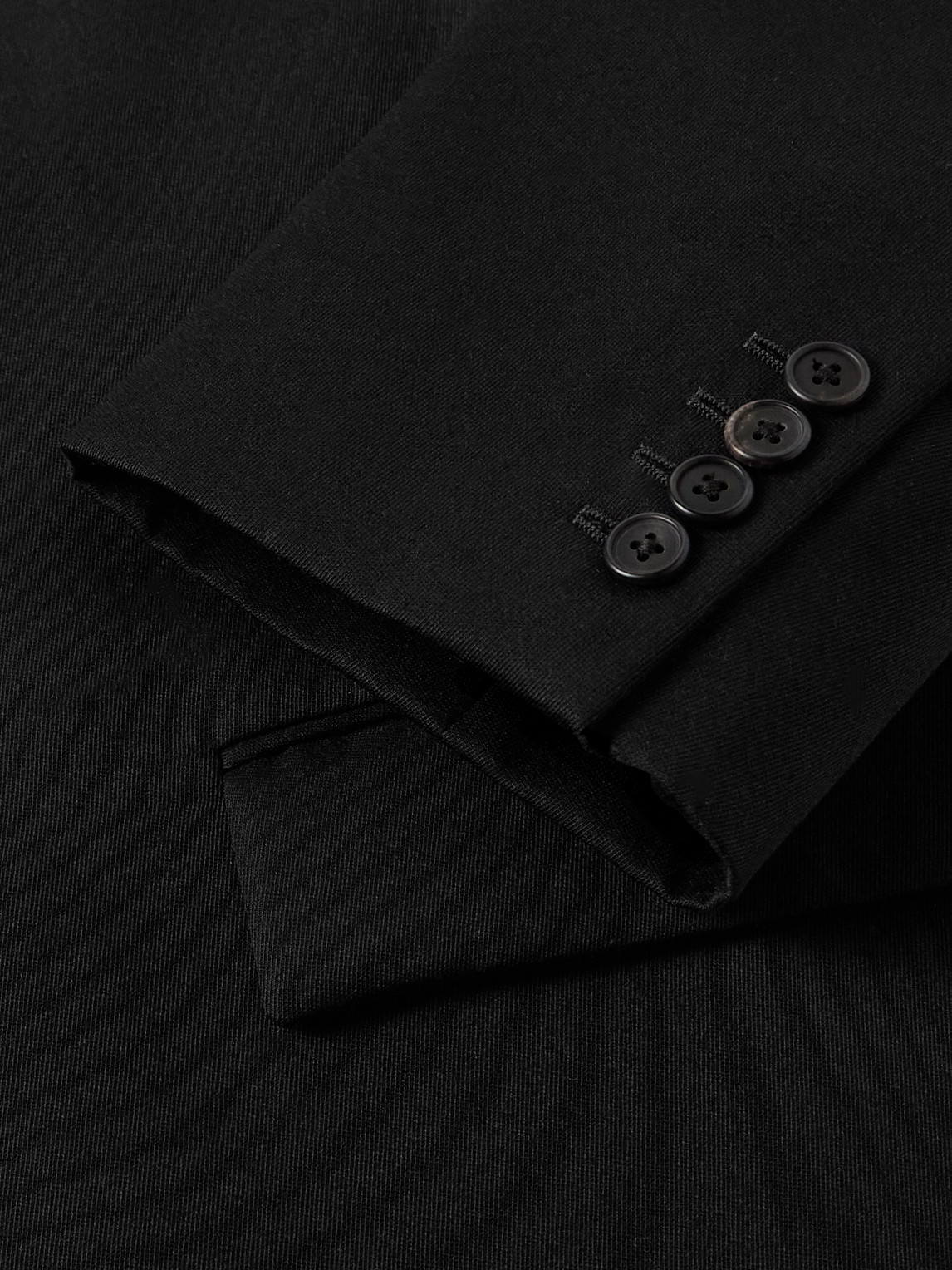 The Row Compa Virgin Wool-gabardine Coat In Black