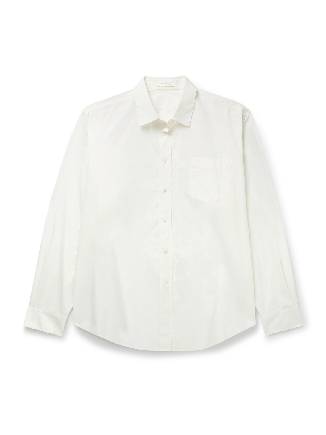 The Row Thane Cotton-poplin Shirt In White