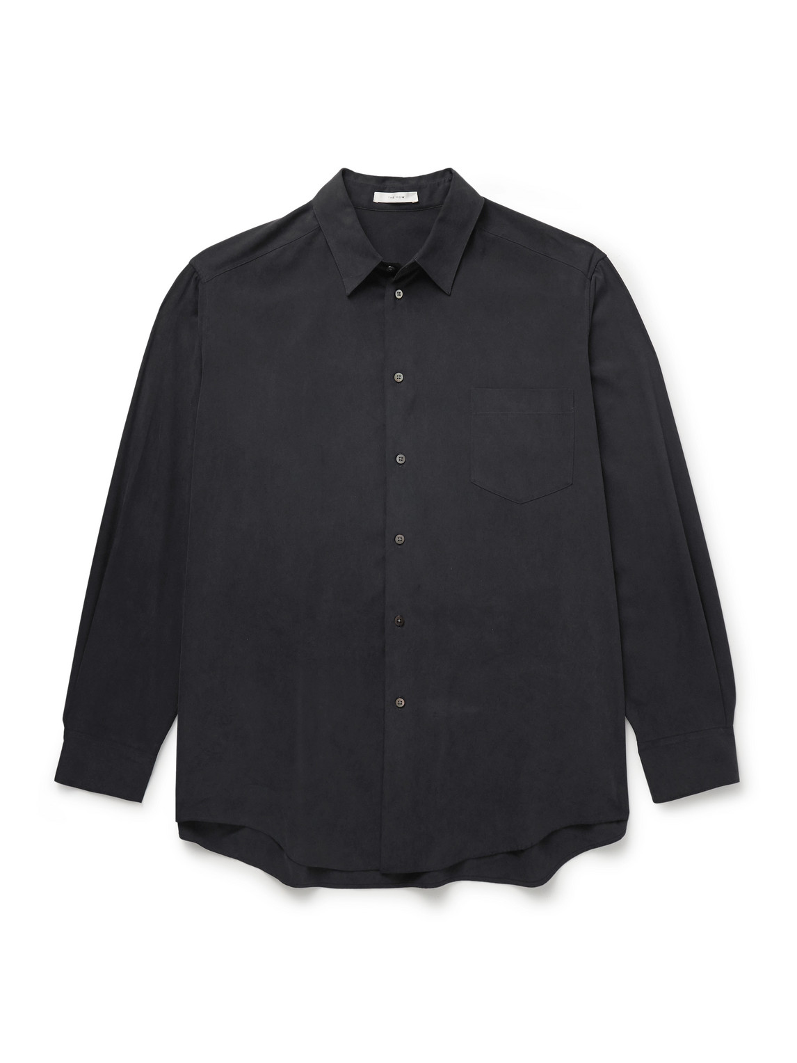 The Row Briar Silk Shirt In Black