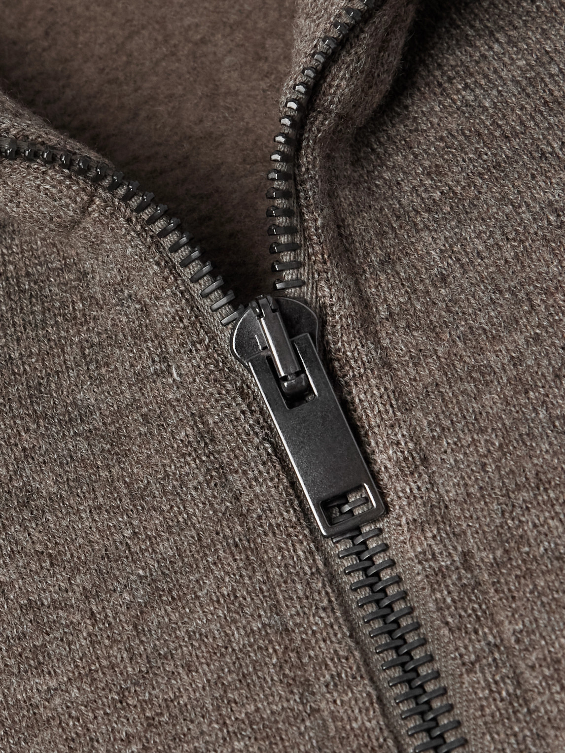 The Row Dazen Oversized Cashmere And Cotton-blend Zip-up Cardigan In Gray