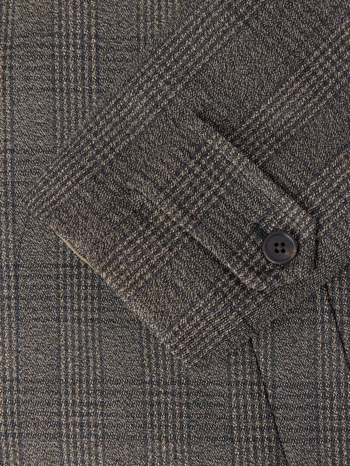 The Row Palo Prince Of Wales Checked Virgin Wool And Silk-blend Coat In Black