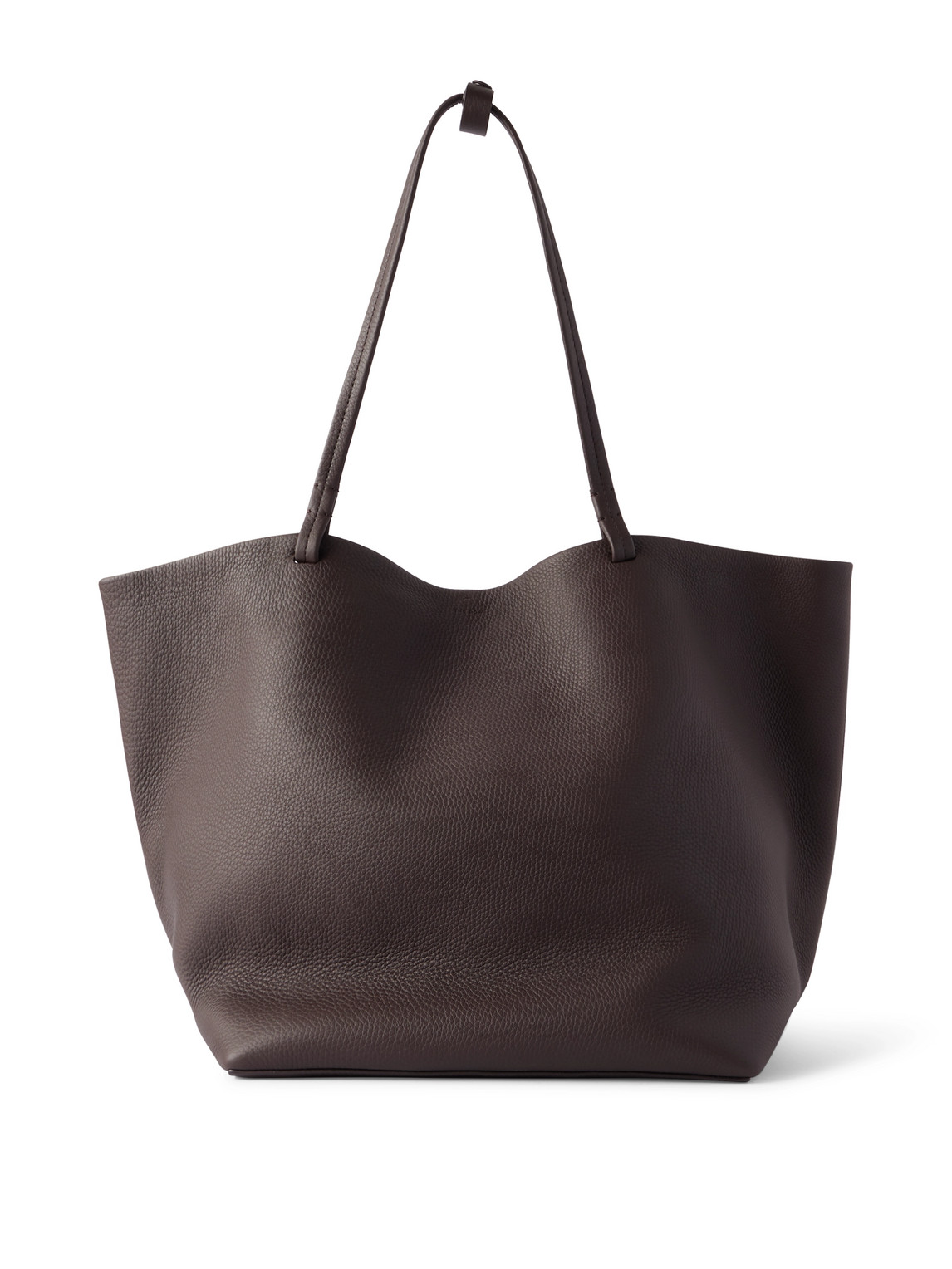 The Row Park Xl Full-grain Leather Tote Bag In Brown