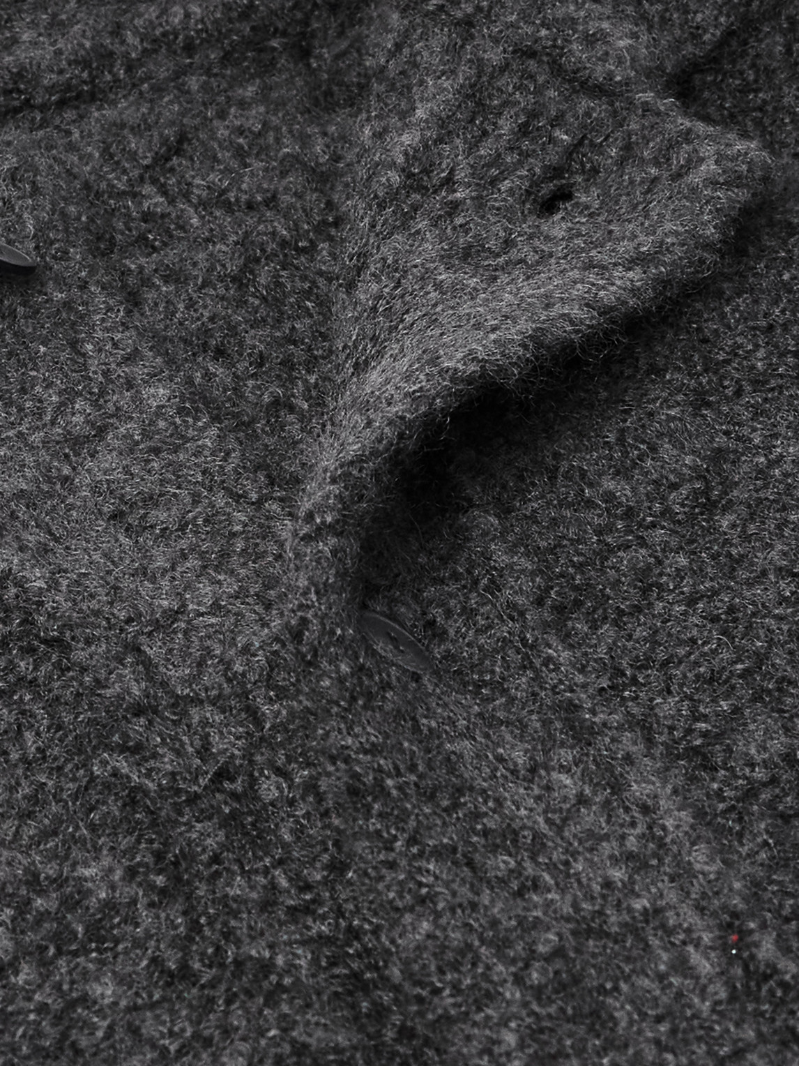 The Row Novak Cashmere, Alpaca And Silk-blend Bouclé Cardigan In Black