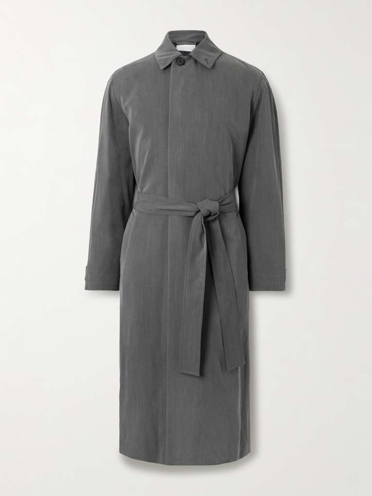 The Row — Tarian Silk and Virgin Wool-Blend Trench Coat