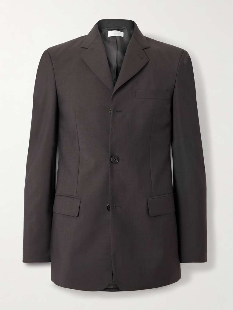 THE ROW Sabriel Grain de Poudre Wool and Mohair-Blend Blazer