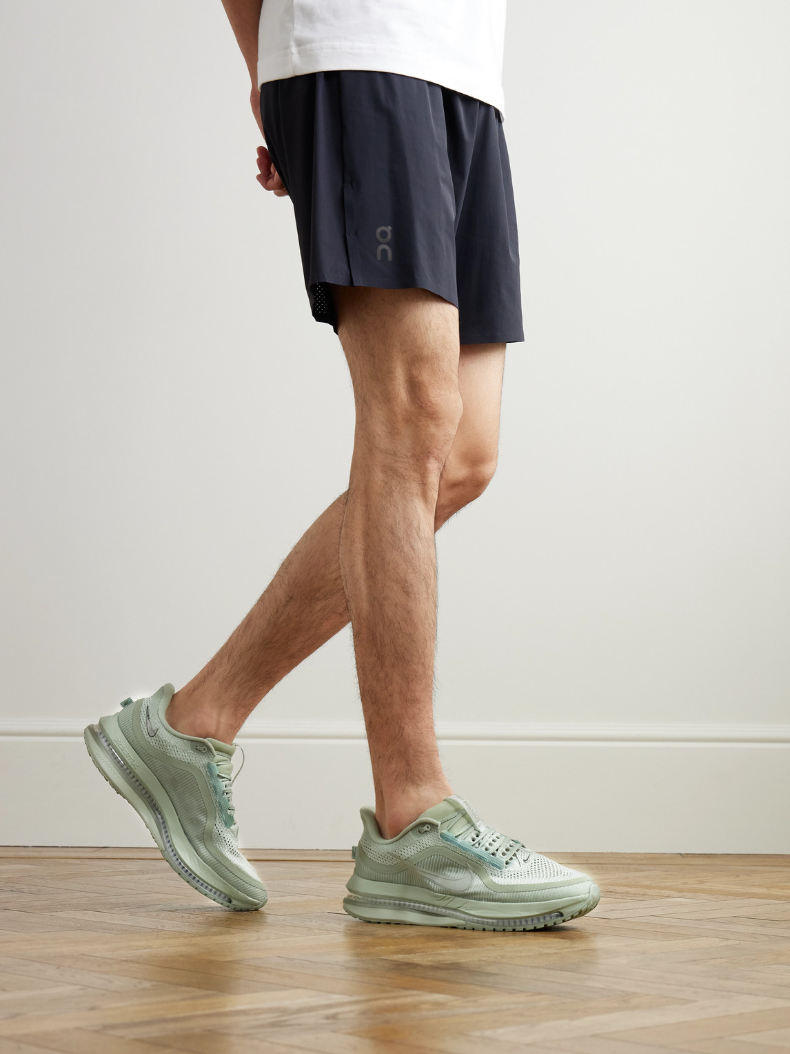 Nike Pegasus Premium Rubber-trimmed Mesh Running Sneakers In Green