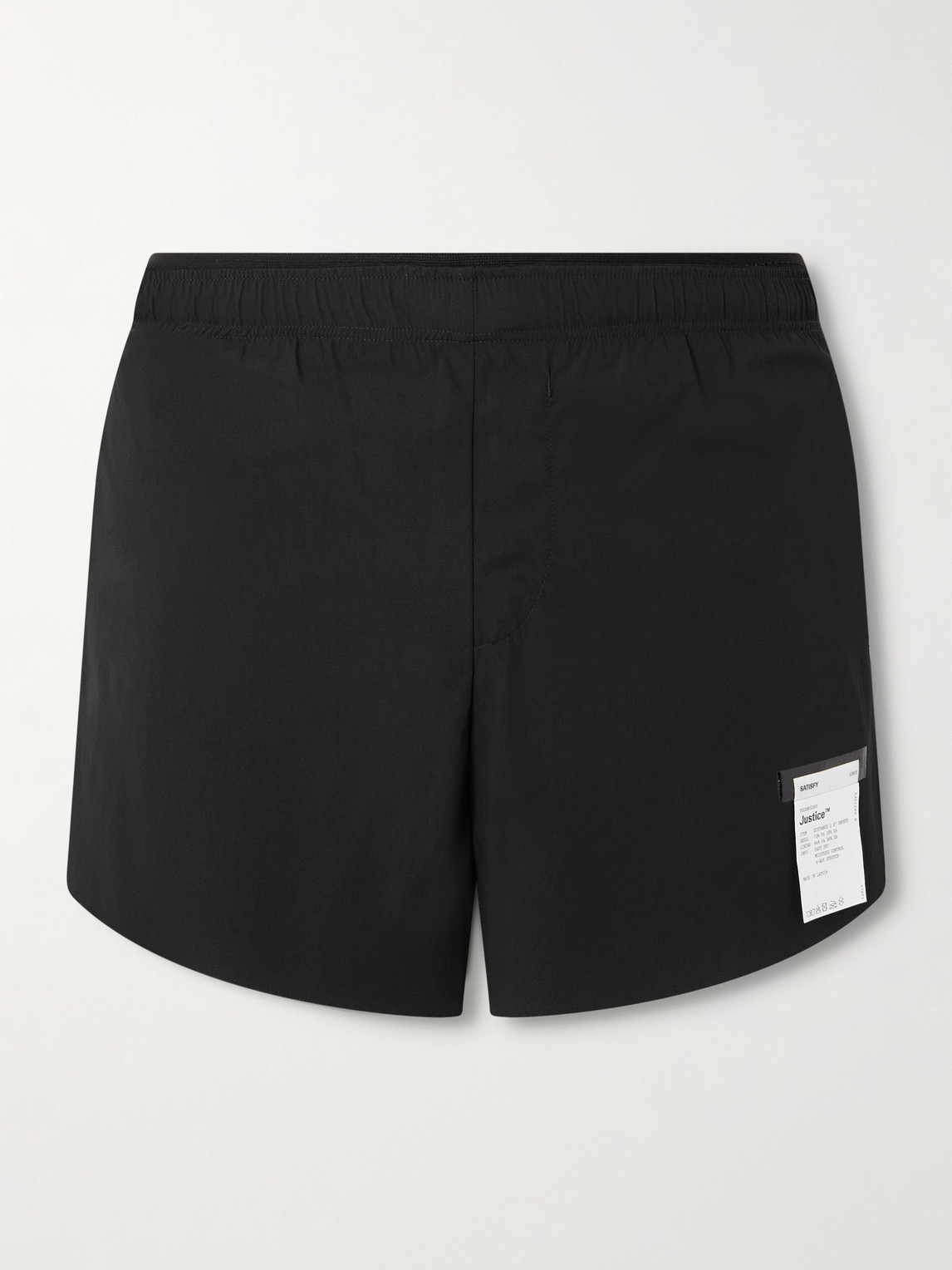 Satisfy – 2.5" Distance Straight-Leg Logo-Appliqu&eacute;d Justice&trade; Shorts
