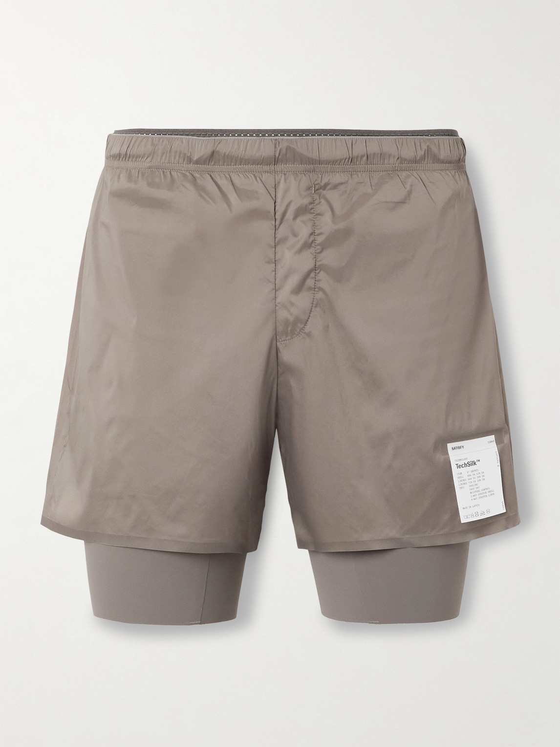 Satisfy 8" Straight-Leg Layered Techsilk and Justice&trade; coldblack&reg; Shorts - Men