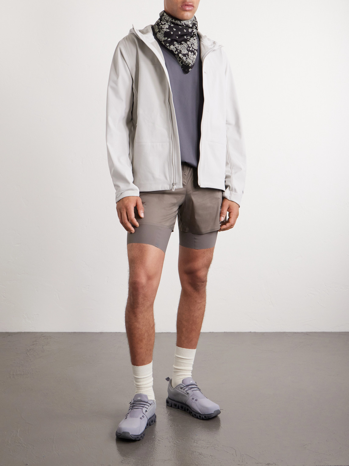 Slim-Fit Layered 8" Techsilk and Justice™ coldblack® Shorts — 2